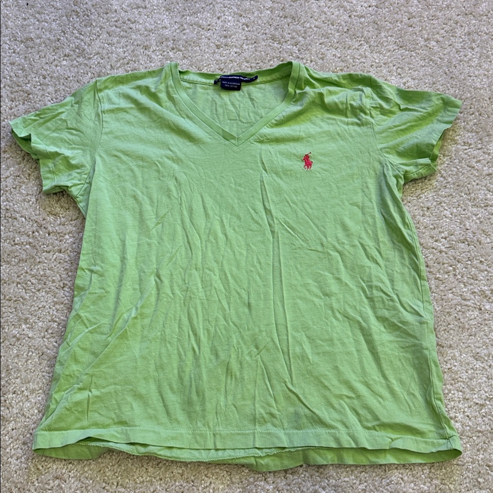Ralph Lauren Sport Mint V-Neck Tee